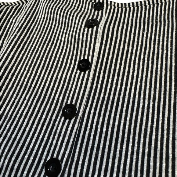 Caution To The Wind Black and White Jumpsuit with Wide-Leg Design Small - Picture 3 of 5